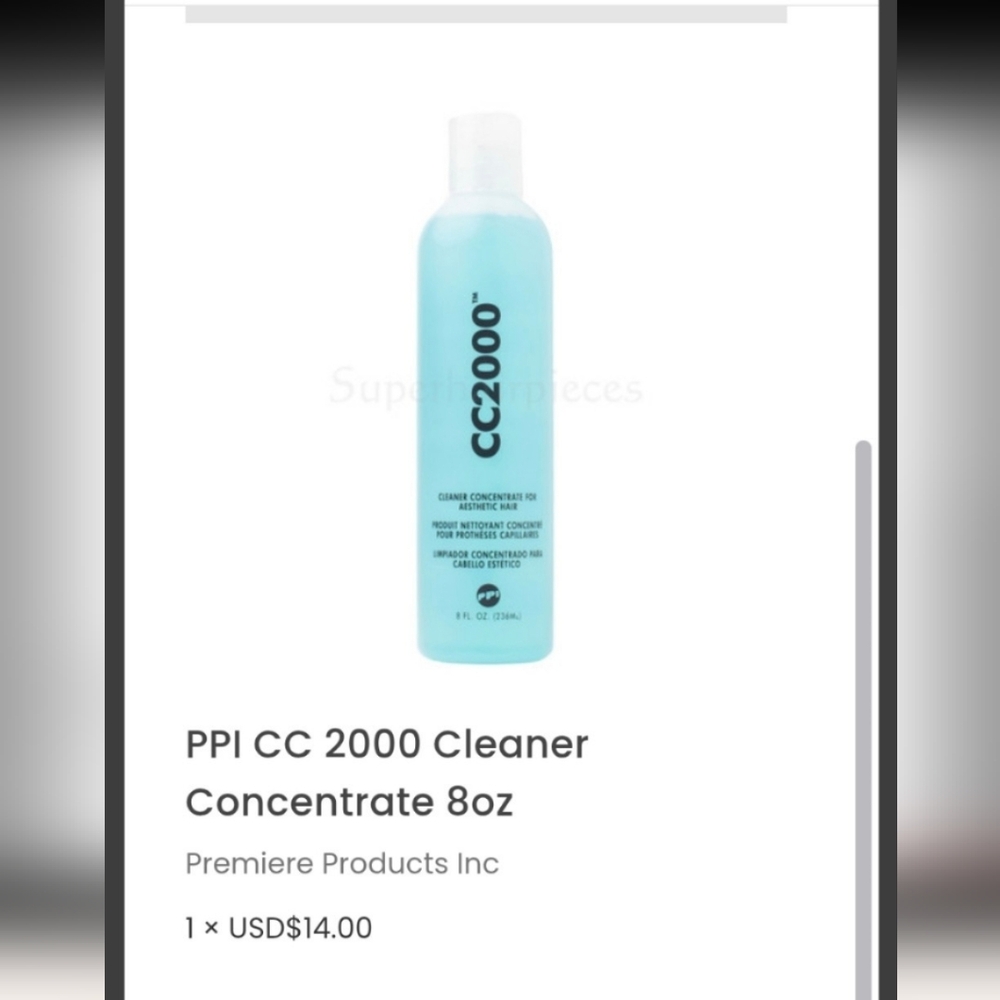 CC 2000 Synthethic Hair/ Wig Cleaner Concentrate - Picture 4 of 7